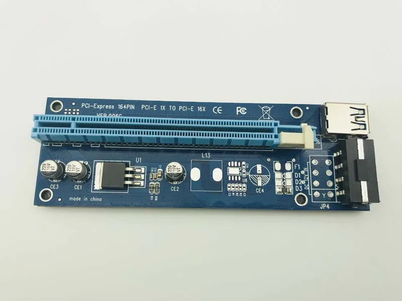 10 шт. USB 3 0 60 см PCI E Express 1x до 16x расширитель переходная карта с SATA 15pin 4pin кабель