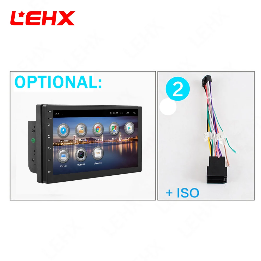 LE7015-ISO LEHX автомобильный android 8,1 автомобильный dvd для toyota nissan qashqai x trail-note almera juke Мультимедиа Навигация gps универсальный Автомобильный плеер - Цвет: LE7015-ISO
