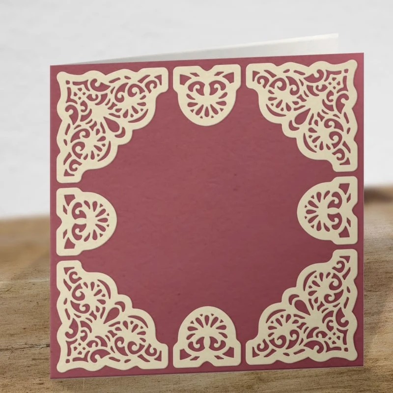 Parisian Damask Кружевной Край Рамки Металлические трафареты для пресс-формы для ручная работа Скрапбукинг декорирование для тиснения бумаги высечки