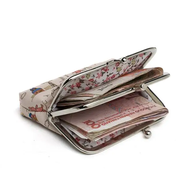 Хит продаж кошелек с застежкой женский милый принтом винтажная декоративная