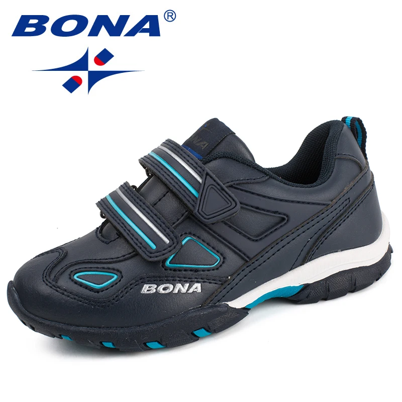 Кроссовки Детские BONA синтетические на липучках повседневная обувь для улицы