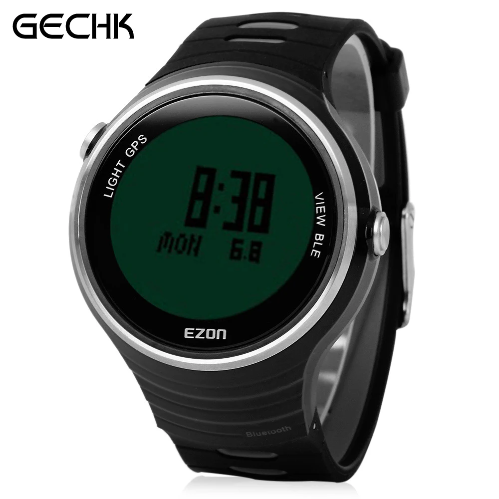EZON G2 Мужской Bluetooth 4.0 Шагомер Запуск Спорт Смарт Часы GPS Приемник Температуры