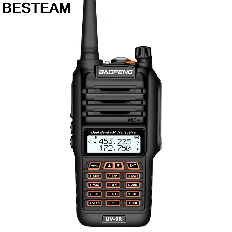 Baofeng Водонепроницаемая UV 9R радио антенна 8 Вт UHF/VHF рация диапазон 5 км Cb