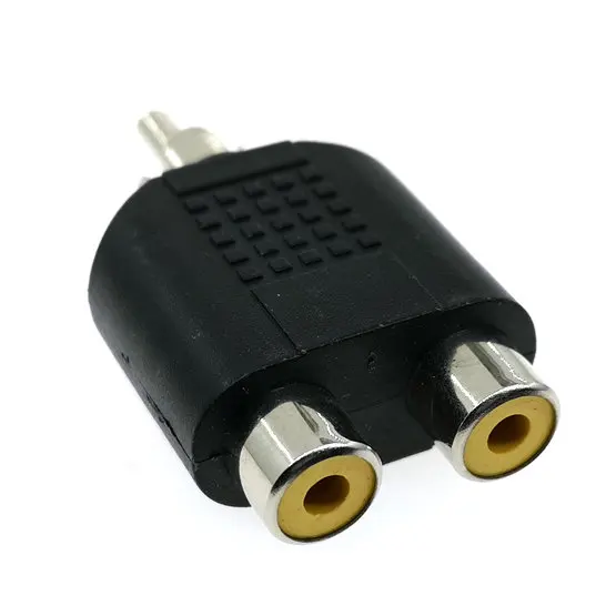 1 шт. RCA/av-разъем Y Splitter 1 Мужской до 2 Женский Разъем-адаптер разъем