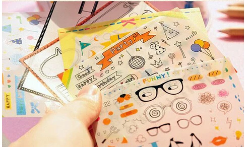 Милые полупрозрачные наклейки для детской фотосъемки с днем рождения