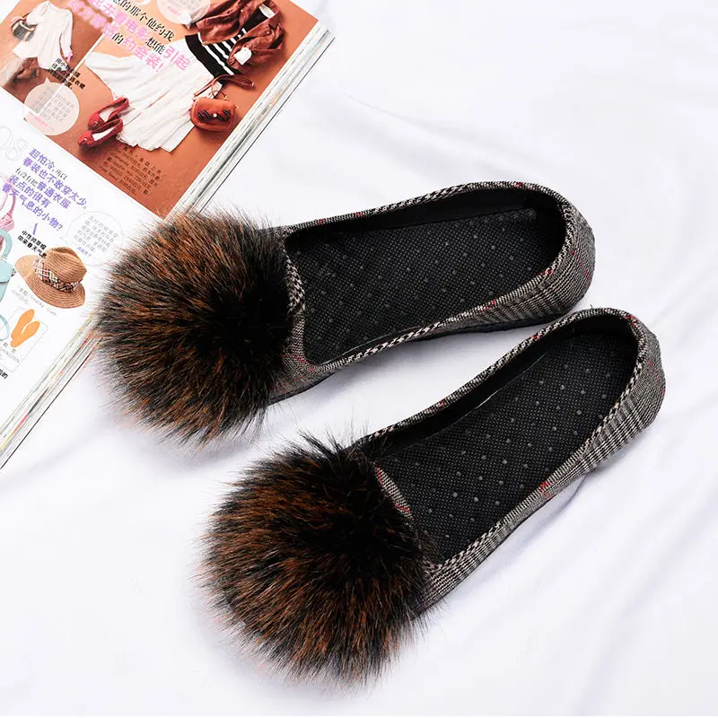 Обувь Пекина женская обувь весна фасоли Фасоли Ленивый плоскостопия