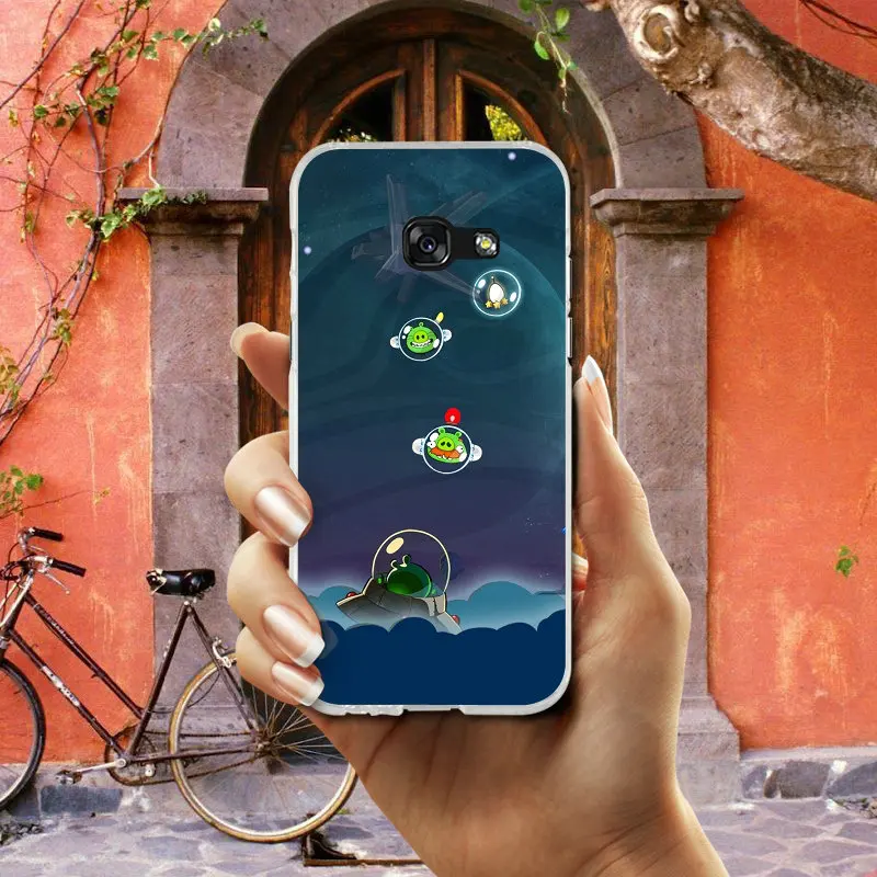 НЛО цифровой инопланетянин Мягкий ТПУ мобильный телефон чехлы для Samsung Galaxy S2 S3 S4 S5