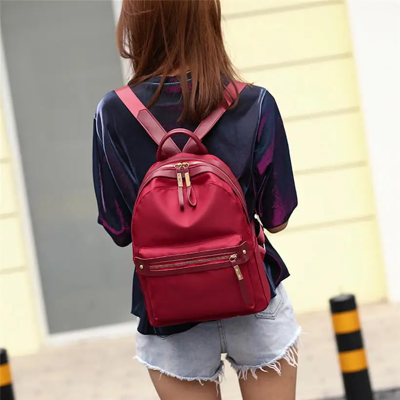 2018 нейлоновые модные рюкзаки для женщин и девушек рюкзак Студенческая школьная