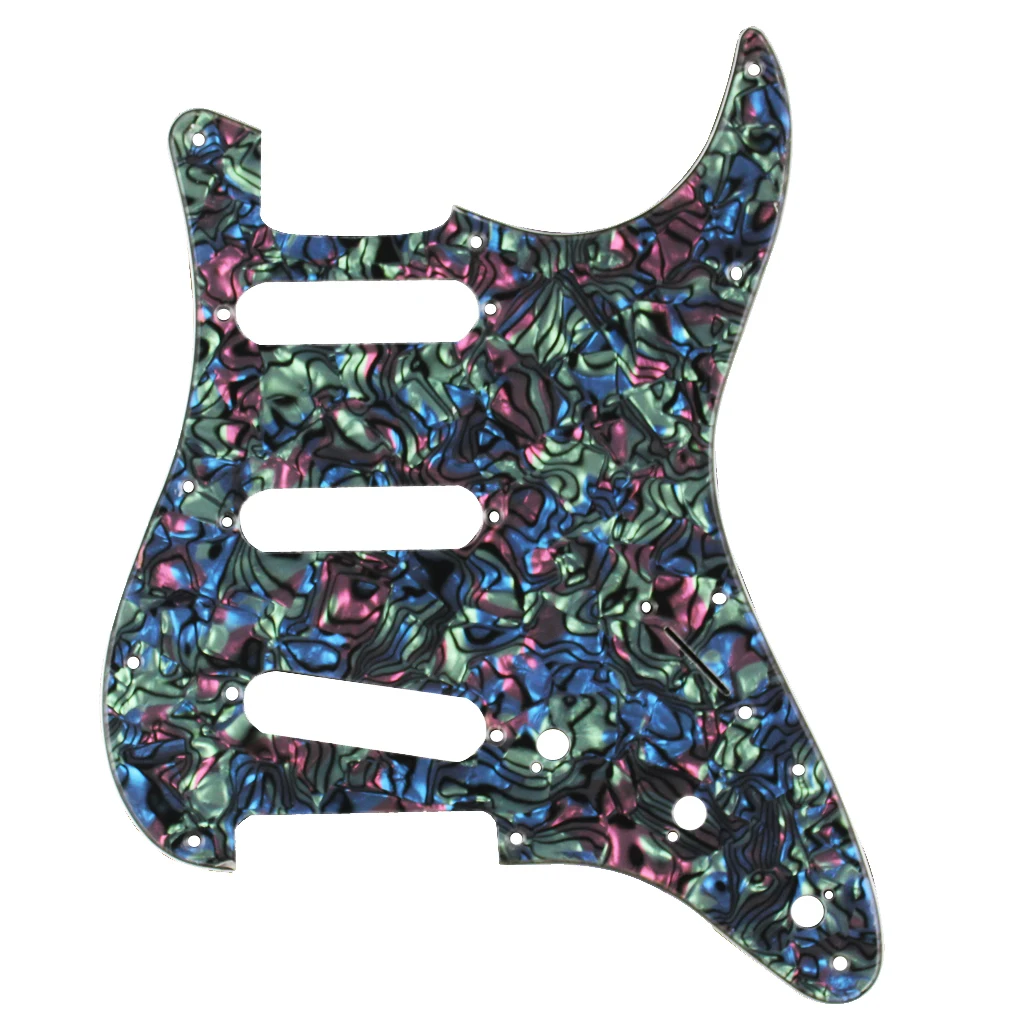Pickguard 11 отверстий для винтов 3 отверстия захвата гитарная царапина пластина