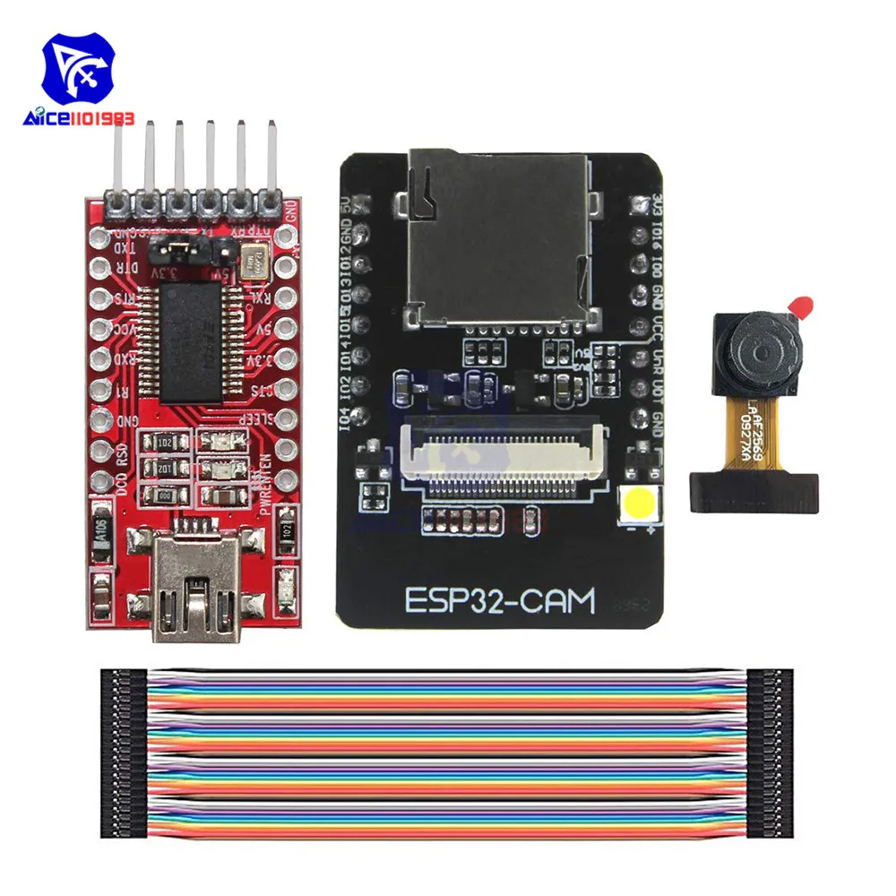 ESP32-CAM ESP32-S WI-FI плата Bluetooth OV2640 2MP Беспроводной Камера модуль TF карты слот Беспроводной расширения модуль для Arduino