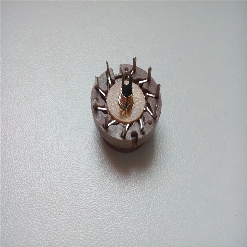 

8pcs bakelite tube socket GZS10-A 10 pin seat tube socket silver foot PCB for D9J2 B-7031/DZ10 tube amplifier