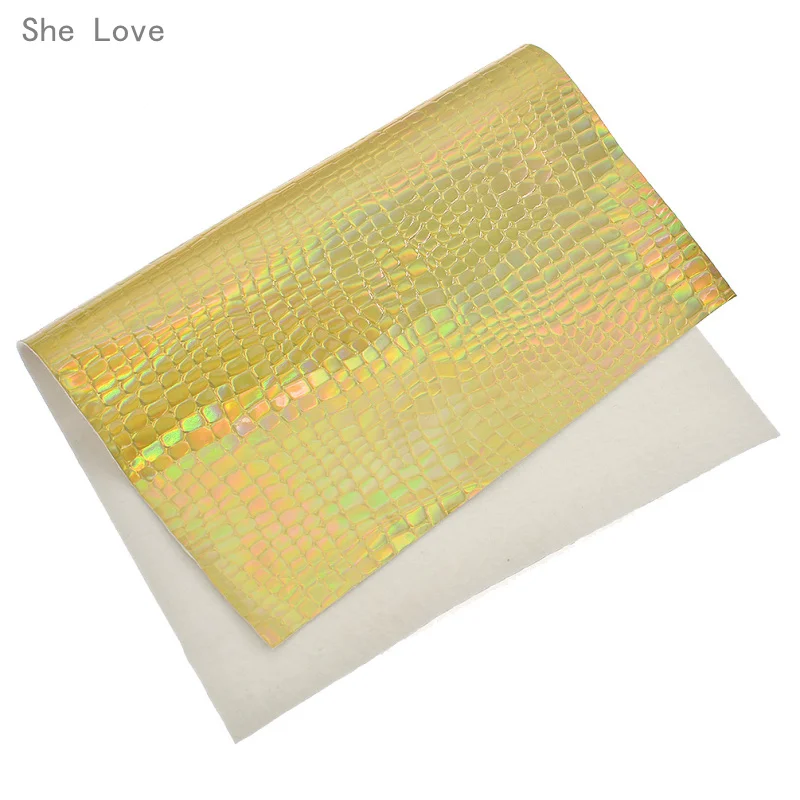 Она любит переливающийся кожаный материал голографическая водонепроницаемая