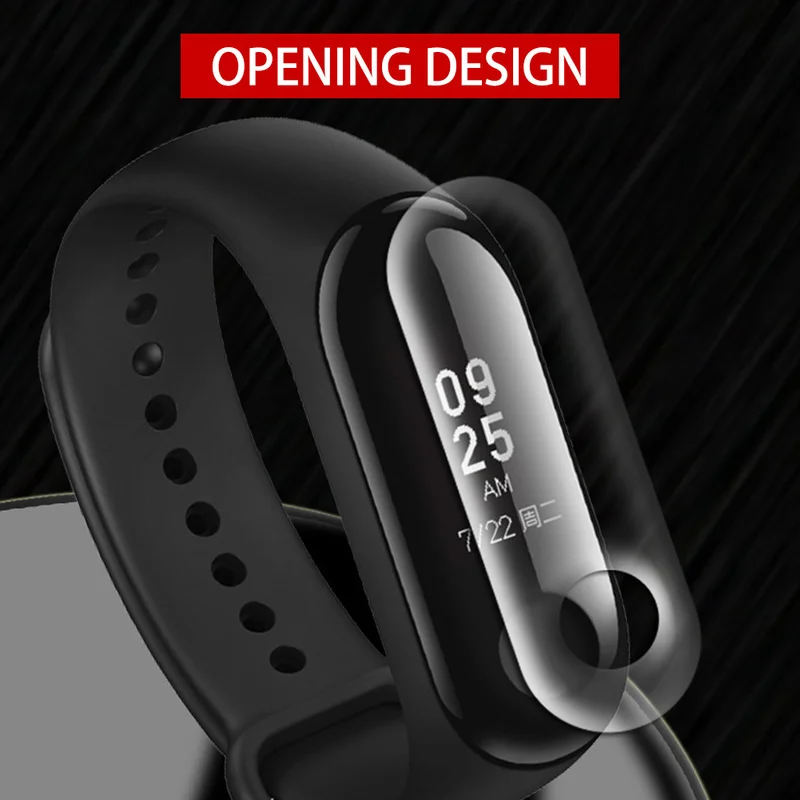 5 шт. Защита экрана для Xiaomi Mi band 3 термополиуретановая закаленная гидравлическая