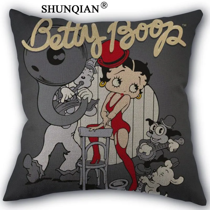 6 Высокая Качественный хлопок лен Betty Boop Подушки Детские случае свадебные декоративные Наволочки для дома Подушки Детские крышка a10.17 - Цвет: 6