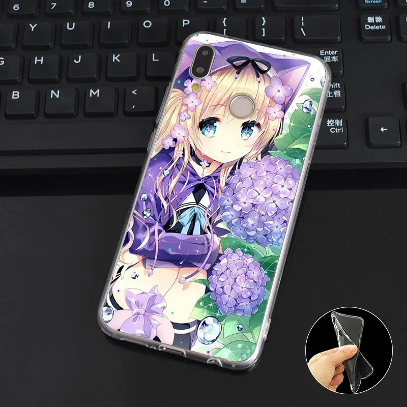 DREAMFOX K041 кошка девушка Nekomimi Книги по искусству Аниме Мягкие TPU силиконовый чехол