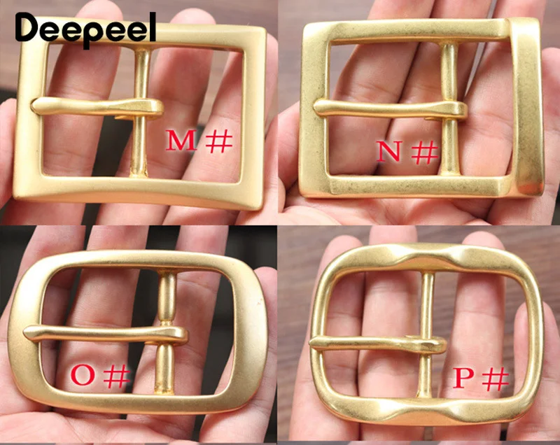 Deepeel 1pc 40mm High-grade Pure Copper Brass Men's Belt Pin Buckle Head DIY Jeans Clothing Decorative Leather Accessories YK009 |