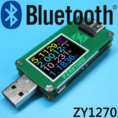 USB тестер напряжение тока Таблица емкости протокол быстрой зарядки QC4+ PD3.0 2.0PPS Обнаружение YZXstudio - Цвет: Коричневый