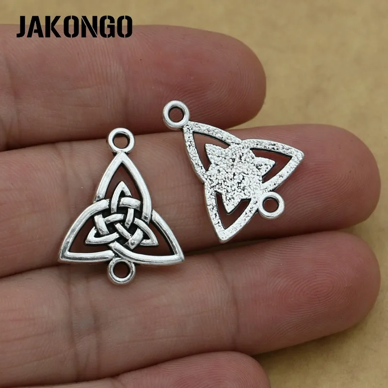 JAKONGO Античная Посеребренная китайский узел разъем для изготовления ювелирных