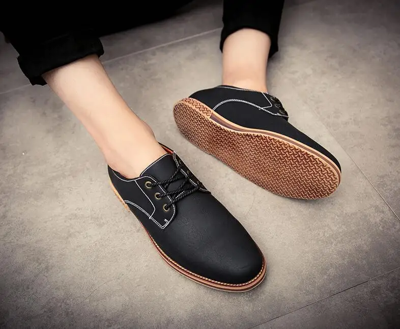 Брендовые мужские классические туфли Лидер продаж 100% натуральная кожаная обувь