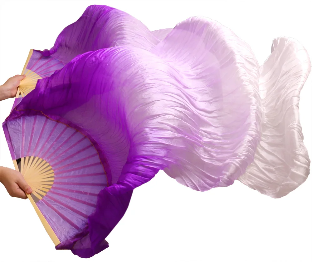 2018 Женская Высококачественная китайская шелковая Фата для танцев пара фанатов