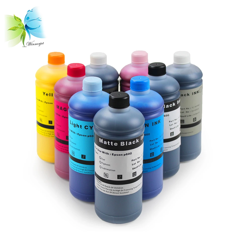 Winnerjet Bottle пигментные чернила для заправки Epson P600 P800 Stylus Pro 3800 3880 7890 принтеров 9