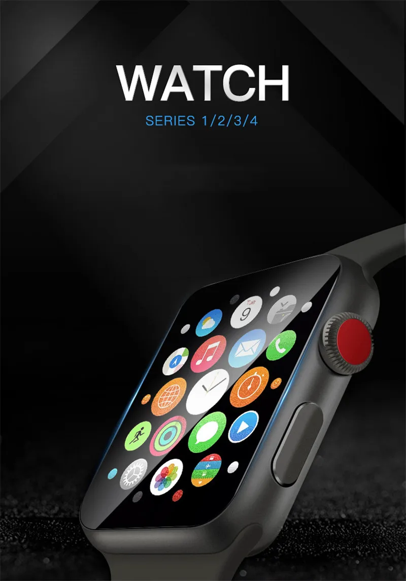 FENGTAI 3D полностью мягкая защитная пленка для экрана Гидрогелевая Apple Watch 1 2 3 серии 38