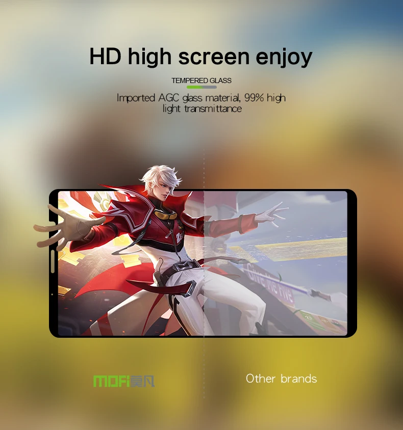 Для Meizu Note 8 закаленное стекло MOFi 9H Защитная пленка для Meizu Note 8 Защита экрана закаленное стекло