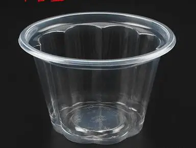 100 Наборы для ухода за кожей одноразовые пудинг Кубок Пластик крышка соус чашки