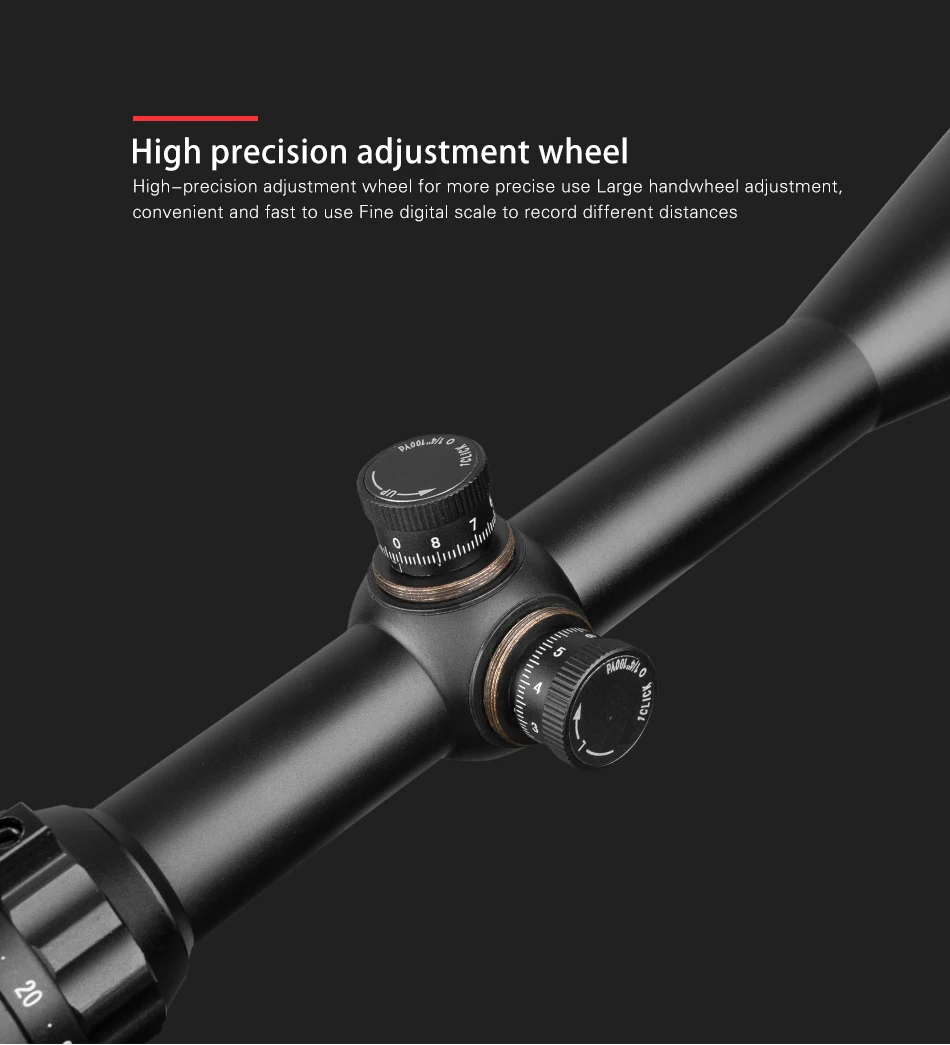 6-24x50 Aoe Riflescope Регулируемый зеленый красный точечный охотничий светильник тактический прицел оптический прицел