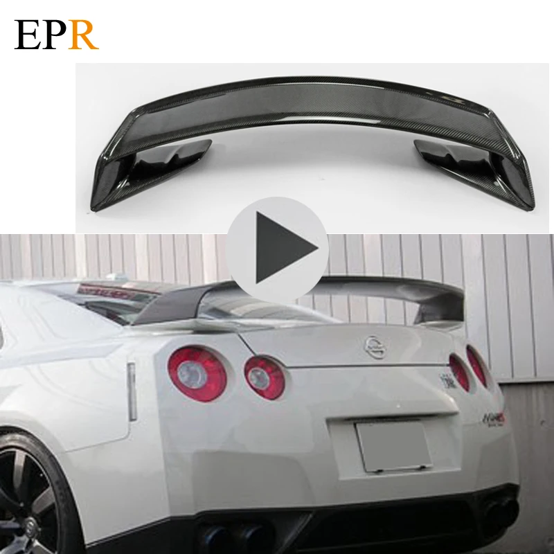 Автомобильные аксессуары для Nissan R35 GTR шахтный задний спойлер из углеродного