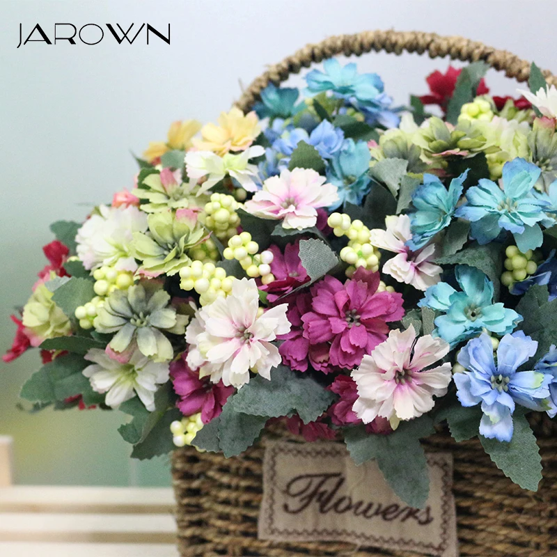 Искусственные цветы JAROWN европейские Маленькие искусственные шелковые для