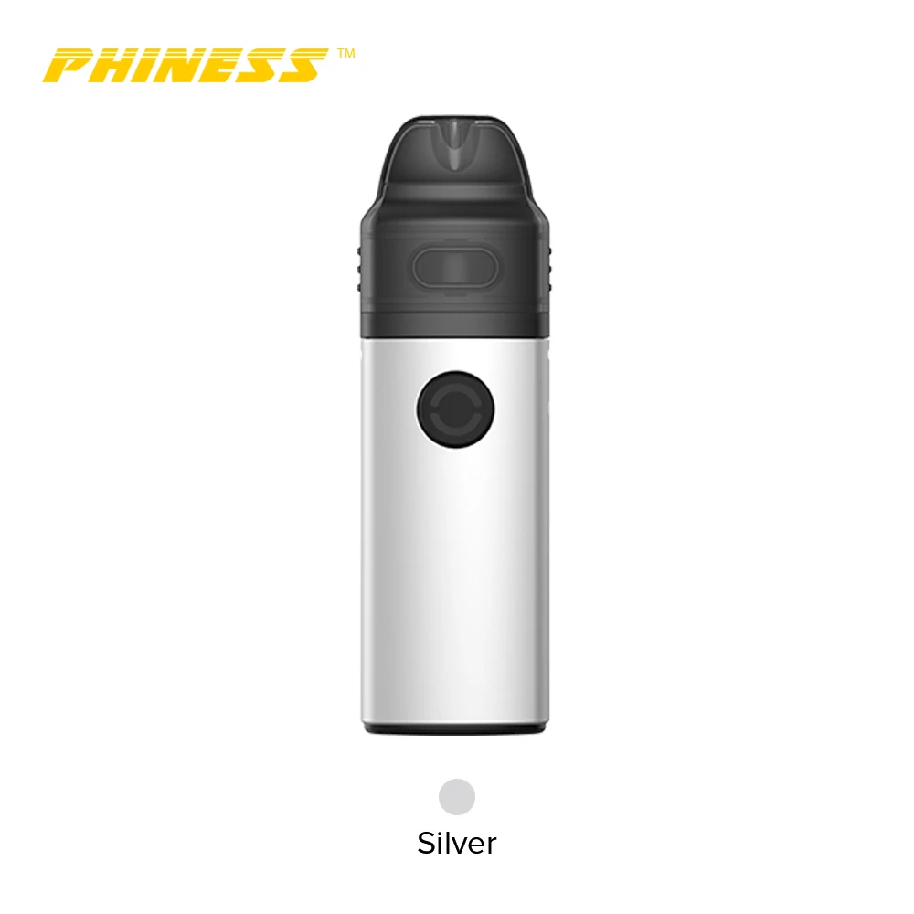 Silver Комплект концентратора Phiness с аккумулятором емкостью 950 мА · ч, электронная сигарета 3,5 мл с картриджем - Цвет: Silver