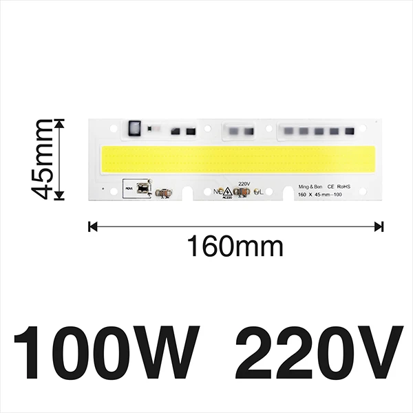 Высокая Мощность светодиодный чип IP65 30 Вт 50 Вт 70 Вт 100 150W 220V 110V светильник шарик лампы для заправки картриджей Точечный светильник Потолочные Светильник «сделай сам» не нужен драйвер - Испускаемый цвет: 100W 220V