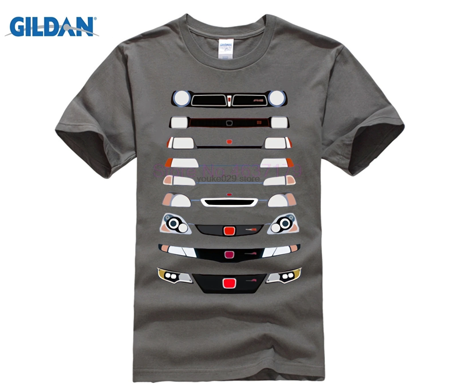 Японский стиль комиксов Civic evolution футболки для мужчин авто машина футболка