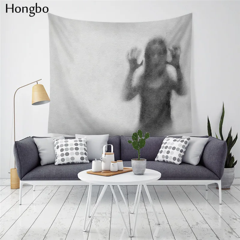 

Hongbo Scary Blood Wall Hanging Tapestry Carpet Halloween Party Wall Cloth Tapestries For Home Bar Halloween DIY Decor