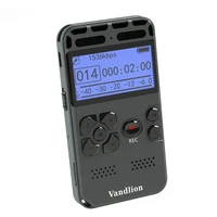 vandlion professional dictaphone voice activated digital audio recorder 16gb recording long battery life mp3 music player v35