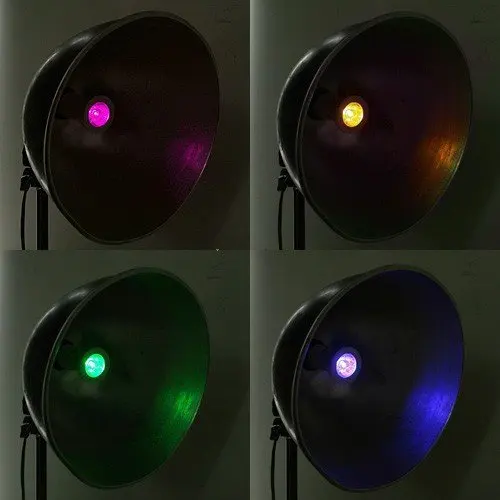 

20pcs AC 90-240V GU10 3W RGB LED Spot Light Lamp Spotlight 16 colors changing with Remote Control Free shipping