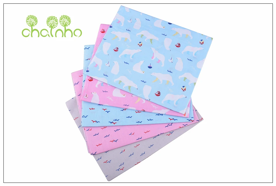 Chainho, Cleanrance 20 шт./лот, Мультфильм серии, печатных саржевая хлопковая ткань, Лоскутная Ткань, DIY швейный материал для стеганых изделий, CP012
