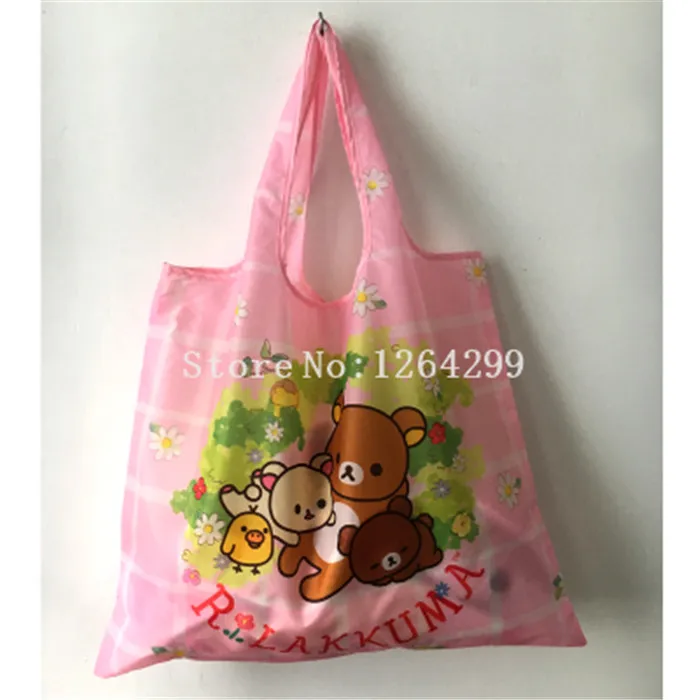 Новые модные Rilakkuma женские нейлоновые сладные сумки для покупок для детей