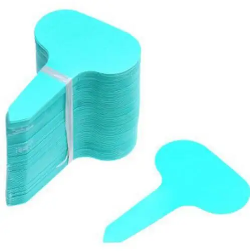 10pcs 10/50/100 шт Пластик для пальцев, искусственные бриллианты, Т-образный сад теги украшения завод китайская живопись цветы детская Толстая тег маркеры для растений украшения сада - Цвет: 10pcs