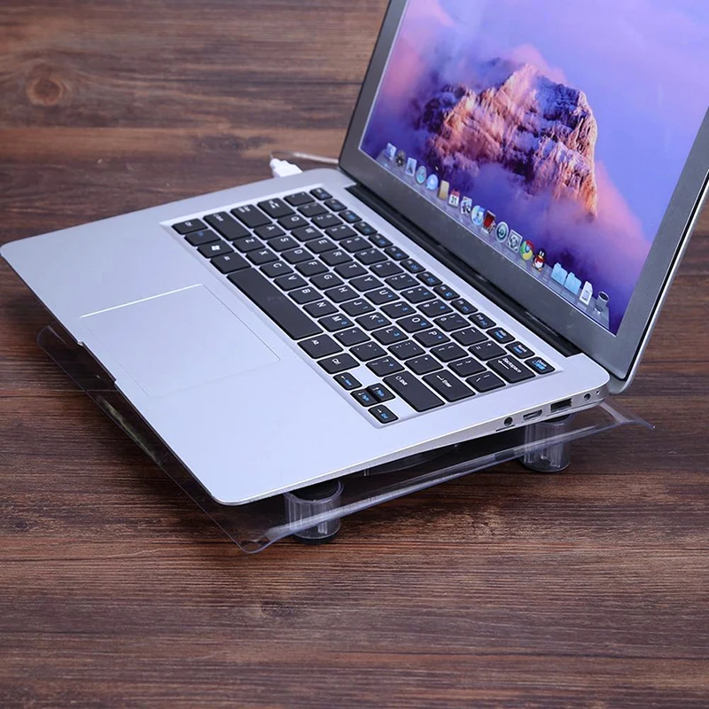 Вентилятор воздушного охлаждения USB для ноутбука светодиодный охлаждающий