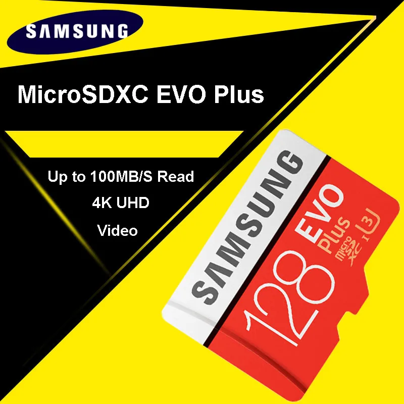 Карта памяти Micro SD SAMSUNG EVO Plus 128 ГБ класс 10 TF-карта C10 microsd UHS-I U3 бесплатная доставка |