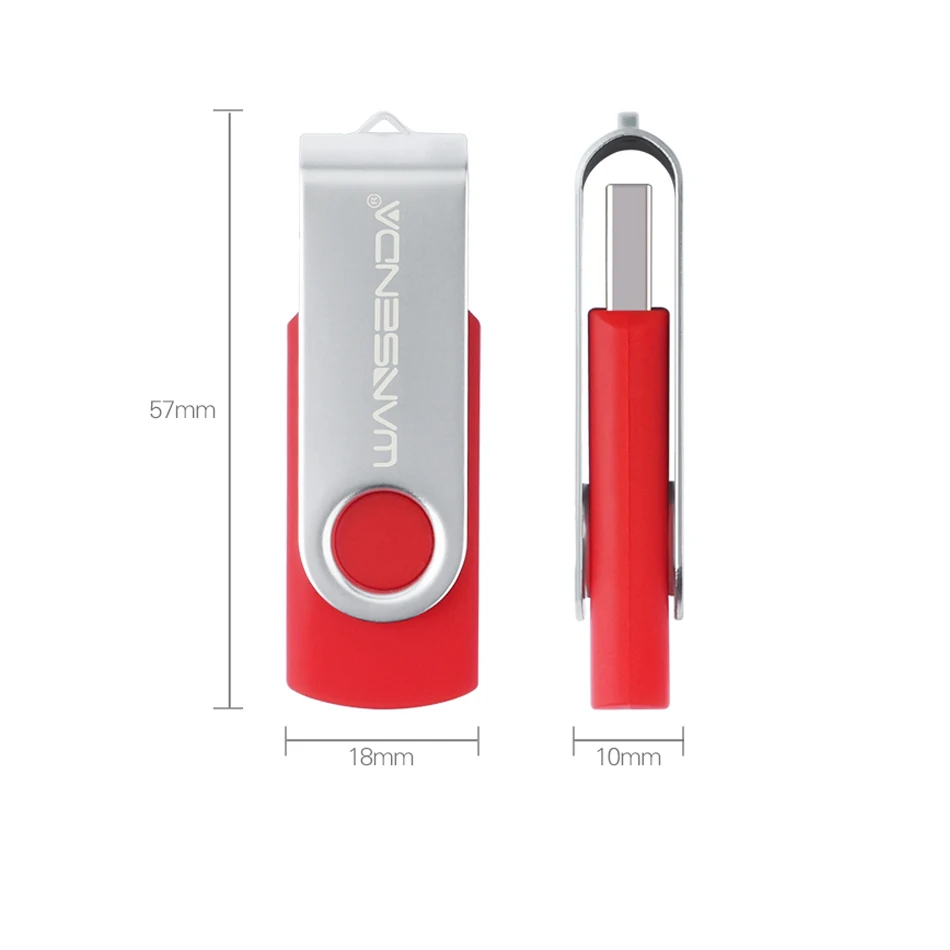 Новый WANSENDA USB флэш накопитель Вращающаяся ручка привода 128 Гб cle флеш 8 оперативной