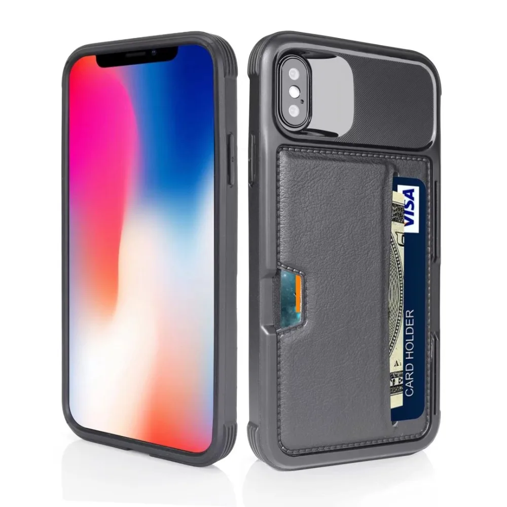 Чехол Кошелек из ПУ кожи для iPhone X 6 6s 7 8 plus|Бамперы| |