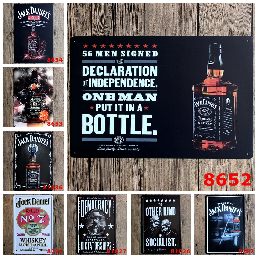 Винная жестяная табличка с логотипом винтажная металлическая настенная