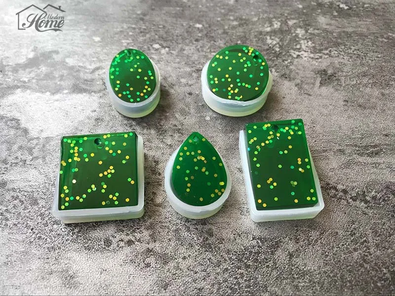 5 шт./компл. капли воды Эпоксидной Силиконовые формы Fondant (сахарная) С кристалалми