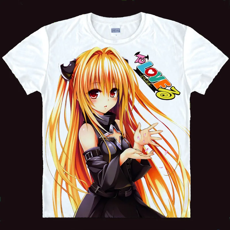 To Love Ru Момо Nana Астар футболки японский футболка с изображением в стиле аниме 3d