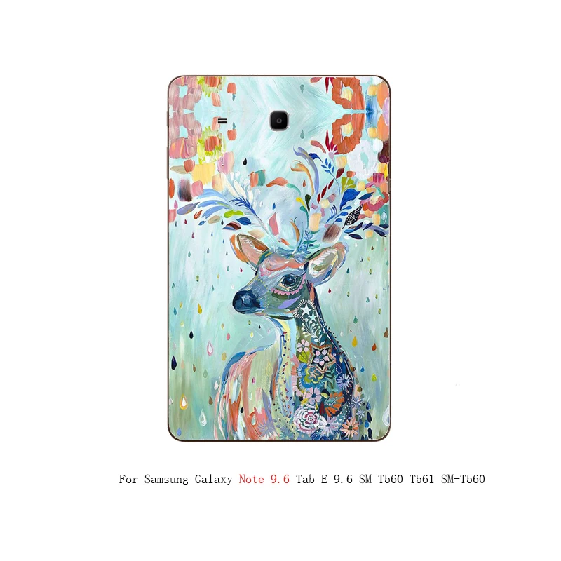 For samsung T560 Чехол для планшета с рисунком для samsung Galaxy Tab E 9,6 S3 8,0 9,7 Note 10,1 Edition SM T560 T561 Tab S2 T810 TPU силиконовый чехол - Цвет: For samsung T560