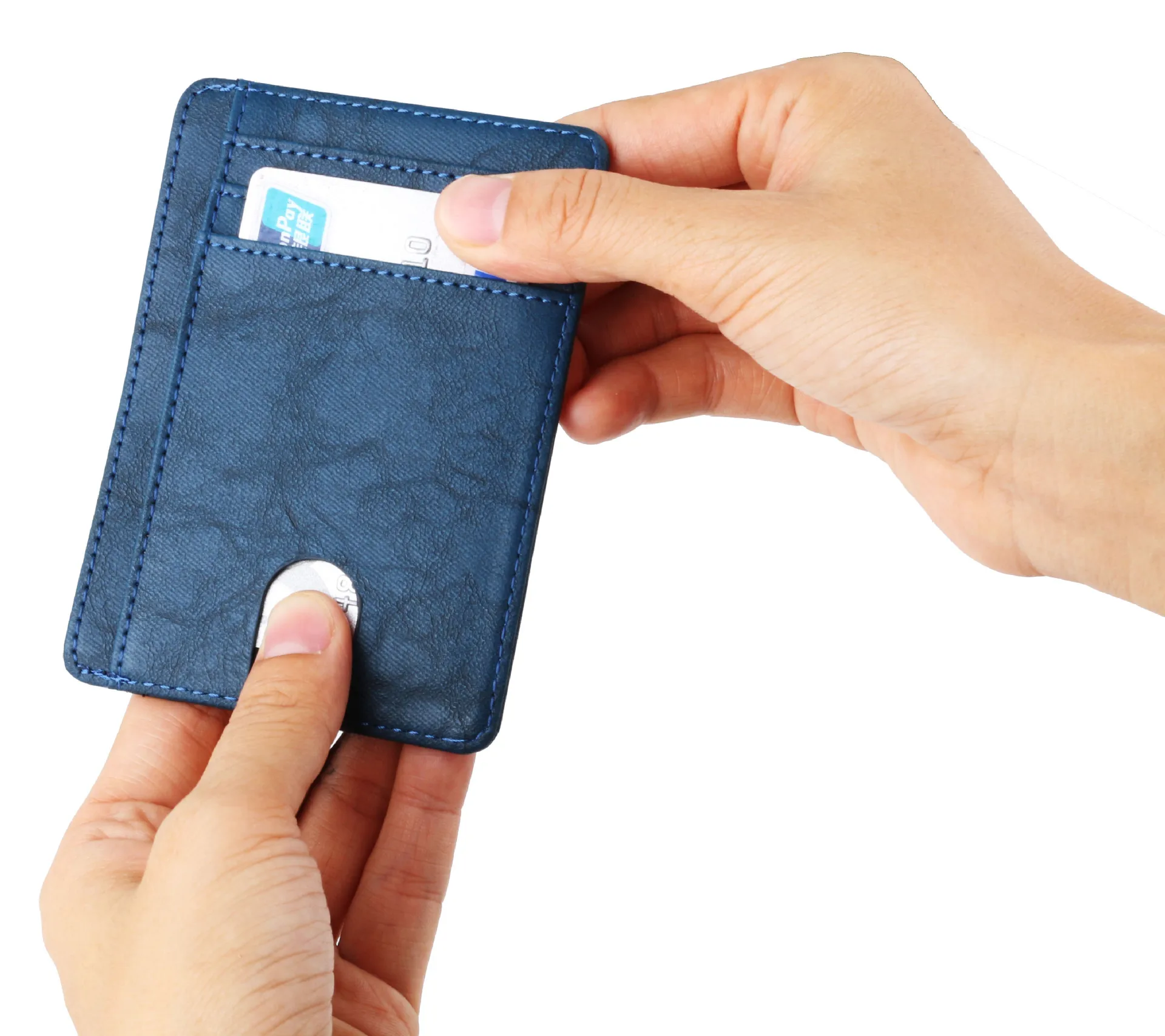 RFID блокирующий мужской кожаный бумажник тонкий кредитный держатель для карт бизнес мужской портативный мини кошелек для путешествий для мужчин