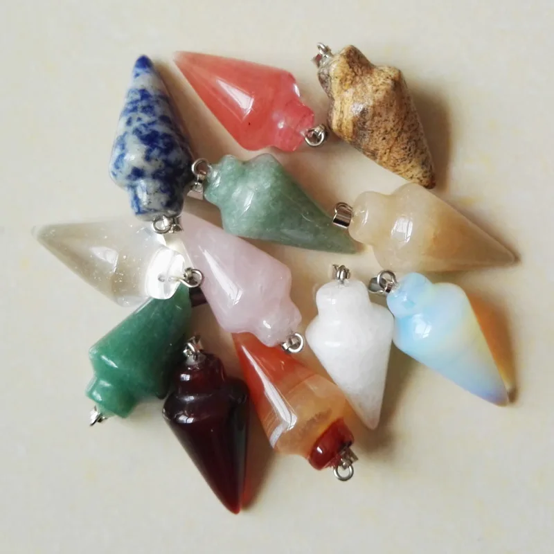 Бесплатная доставка 2015 горячая Распродажа смешанный натуральный камень Маятник